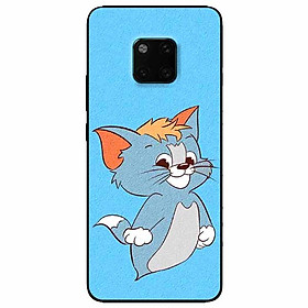 Ốp lưng dành cho Huawei Mate 20 Pro mẫu Thần Mèo Nền Xanh