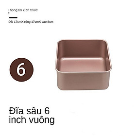 Mua Khuôn Vuông Đúc Sâu Lòng Chống Dính Khuôn Nướng Bánh Hình Vuông Màu Vàng Cao Cấp