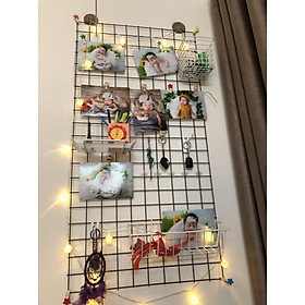 Mua LƯỚI SẮT TRANG TRÍ 50X100CM Ô 5CM DÀY 2.5LI MÀU ĐEN