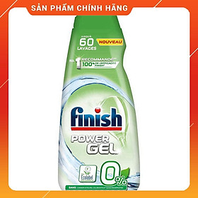 Gel rửa bát Finish Eco 0% 900ml Nhập khẩu EU dùng cho máy rửa bát, nước rửa bát finish hữu cơ 900 ml
