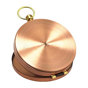 Classic Pocket Copper Compass, Handheld Clamshell Compass Old Fashioned Accurate for Outdoor Hiking Backpacking Camping Accessories