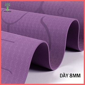 Thảm Yoga TPE 1 Lớp 8mm Cao Cấp - YOGA QG, Độ Bám Cao, Chống Trơn Trượt, Mềm Mại, Thân Thiện Với Môi Trường, An Toàn Khi Tiếp Xúc Với Da - Hàng chính hãng