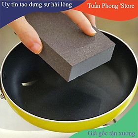 Mua Miếng Cọ Xoong Nồi Chảo Inox Chà Bồn Sứ Màu Nâu Tiện Lợi