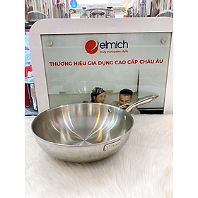 Mua CHẢO INOX NGUYÊN KHỐI 304 SÂU LÒNG ELMICH SIZE 28CM