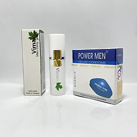 Chai Xịt Kéo Dài Thời Gian Vimax Men Delay Spray + Bcs Power Men (Hộp 3 Cái) - Hàng Chính Hãng 100% - Che Tên Sản Phẩm