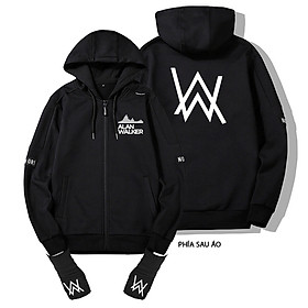 Áo Khoác Nỉ Nam Hai Lớp Alan Walker Có Nón Áo Khoác Nam Dày Dặn Cao Cấp Phong Cách Cá Tính Cực Chất (TẶNG KÈM GĂNG TAY CAO CẤP)