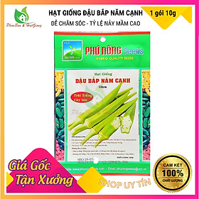 Mua Hạt Giống Đậu Bắp 5 Cạnh Trái Trắng Cây Lùn - Phú Nông Seeds - Gói 10g - Shop Phân Bón và Hạt Giống