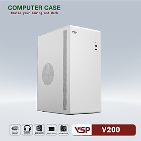 Mua VỎ CASE MÁY TÍNH VSP V200 (mATX  Đen/ Trắng) - HN - HÀNG CHÍNH HÃNG