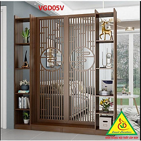 Vách ngăn liền kệ 2 vách 2 kệ VGD05V