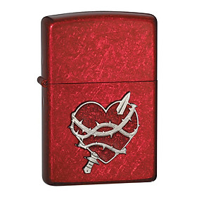 Bật Lửa Zippo 21081 Heart Attack Candy Apple Red