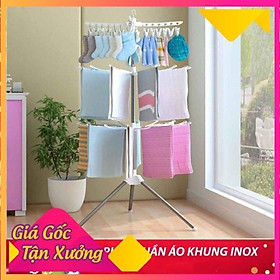 Mua Cây phơi quần áo 3 tầng với 3 giá phơi quần áo cực kỳ chắc chắn và tiện dụng