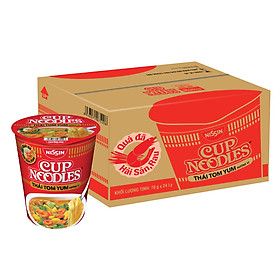 Thùng 24 Ly Mì Cup Noodles Hương Vị Tôm Yum (70g / Ly)