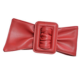 Wide Waist Belt Cinch PU Leather Band for Women Ladies Dress Accessories