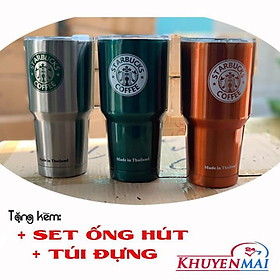 Mua Ly Giữ Nhiệt Thái Lan 900ml - Tặng Kèm 1 Ống Hút Inox + Túi Giữ Nhiệt + Nắp Chống Tràn