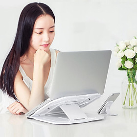 Mua Giá đỡ tản nhiệt cho laptop  điện thoại  máy tính bảng T3 tích hợp giá đỡ điện thoại ( giao màu ngẫu nhiên)