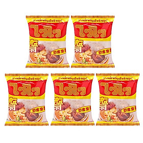 Lốc 5 gói mì chay nấm Wai Wai 60g