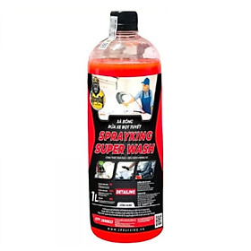 Sprayking Super Wash 1L nước rửa xe tạo bọt tuyết, xà phòng rửa xe siêu sáng bóng 