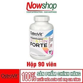 Viên Uống Vitamin Và Khoáng CHất Tổng Hợp Hàm Lượng Cao Vit&min Forte OstroVit Tăng Đề Kháng Giảm Mệt Mỏi Bổ Sung Vi Chất Phục Hồi Thể Lực Nhập Khẩu Chính Hãng Ba Lan Hộp 90 Viên
