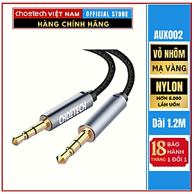 Cáp âm thanh chất lượng cao AUX Audio 3.5mm Choetech AUX002 (Aux Cable 3.5mm Jack Male to Male)- Hàng chính hãng