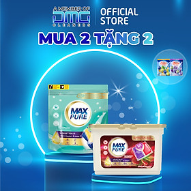 Combo 1 Túi viên giặt Maxpure hương Huyền Thoại + 1 hộp hương Đắm Say tặng 2 viên treo bồn cầu Evershine