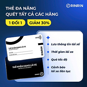 Thẻ lái xe đa năng RFID. Quẹt được tất cả hãng hộp đen. Shop có tích hợp sẵn cho tài xế, hoặc hướng dẫn tích hợp tại nhà