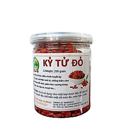 Kỷ tử đỏ sấy khô (size to) 250g, hàng sạch, chất lượng cao, giúp đẹp da, bổ máu, dễ ngũ, sáng mắt