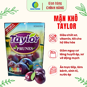 Mận khô Taylor Prunes Naturally Tự Nhiên Giảm Táo Bón Cho Bé Mẹ Bầu Không Hạt Không Thêm Đường Nhập Khẩu Mỹ 50g