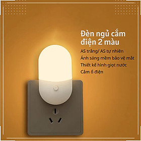 Mua Đèn ngủ Cắm điện Ánh sáng 2 màu Hình giọt nước