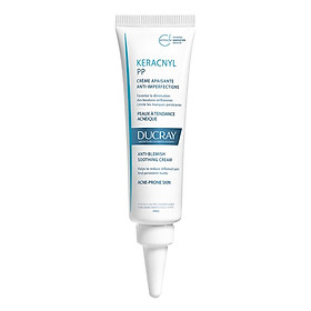 Kem Dưỡng Cân Bằng Dầu Giảm Viêm Mụn Ducray Keracnyl Pp Anti-Blemish Soothing Cream (30ml)