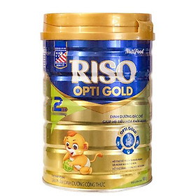 Sữa bột Nutifood RISO OPTI GOLD 2 (900g) - dinh dưỡng đặc chế giúp hệ tiêu hóa khỏe mạnh cho trẻ từ 6 đến 12 tháng tuổi