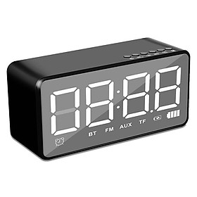Loa Bluetooth Kiêm Gương Đồng Hồ Báo Thức VINETTEAM Loa Di Động Không Dây Máy Tính Điện Thoại Hộ Gia Đình Bass Mini Khối Lượng Cao -4035- Hàng Nhập Khẩu