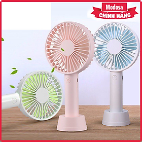 Mua Quạt Mini Tích Điện Modosa Cầm Tay Có Đế - Hàng Chính Hãng