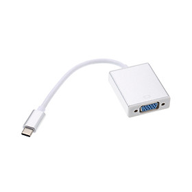 Cáp Chuyển Đổi USB-C Sang VGA Female Cho Samsung Galaxy S9 Macbook