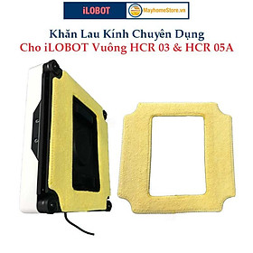 Khăn Lau Kính Cho Robot iLOBOT Vuông Model HCR 05A & HCR 03 (giống y hệt khăn lau theo máy)