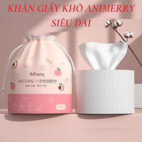 Mua Khăn giấy ANIMERRY SIÊU DAI dùng 1 lần  tẩy trang lau khô  ướt  siêu mềm  dai  mịn