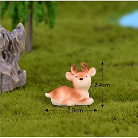 Mô hình chú Hươu nhỏ làm tiểu cảnh, terrarium, nhà mô hình quà tặng trang trí