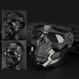 Hình ảnh Tactical Face Mask Outdoor Hunting Protective Full Face Masks Cover Black
