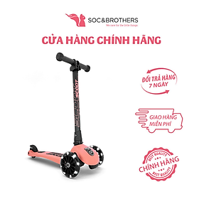 Xe scooter trẻ em Scoot and Ride Highwaykick 3 LED màu Peach