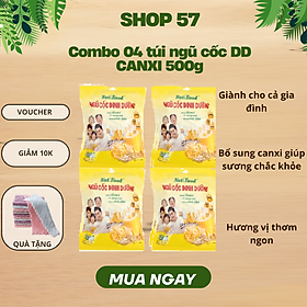 COMBO 04 Bịch Ngũ Cốc Canxi (500g) Nutifood ,Giúp Xương Chắc Khỏe, Dáng Eo Thon,Thích Hợp Cho Cả Gia Đình Hàng Chính Hãng