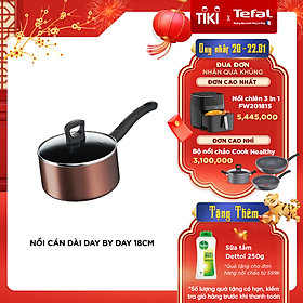 Nồi cán dài chống dính đáy từ Tefal Day By Day 18cm