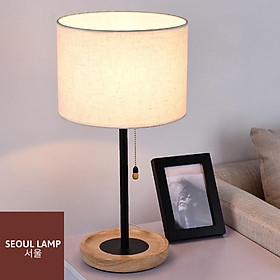 Mua Đèn ngủ để bàn đọc sách cao cấp-Có dây công tắc.Gỗ sồi cao cấp