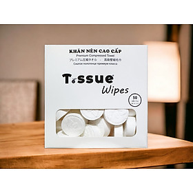 Mua Khăn nén cao cấp T.ssue hộp 50 viên - Thích hợp cho sử dụng cá nhân  đi du lịch  sử dụng cho trẻ em và người lớn tuổi