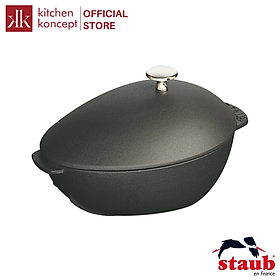 Mua Nồi Gang STAUB Oval Mussel Màu Đen - 25cm (2L)