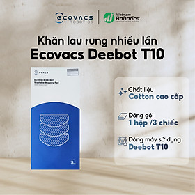 Mua Khăn lau rung sử dụng nhiều lần cho Robot hút bụi Ecovacs Deebot T10  T10 Plus - Phiên bản quốc tế - Hàng chính hãng