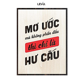 Tranh Slogan khẩu hiệu LEVU LV116 