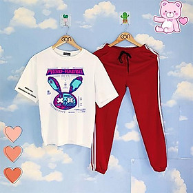 COMBO TIẾT KIỆM Set Đồ Bộ Áo Thun Tay Lửng Quần Kẻ 3Sọc, Quần Ulzzang 2 Sọc