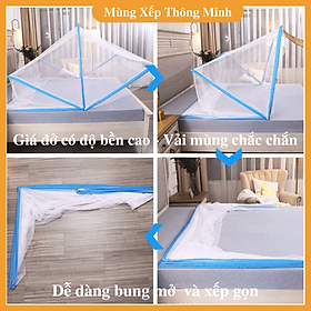 Mua  Mua Mùng Nhận Quà  Mùng xếp Thông Minh Chống Muỗi  Côn Trùng 120x190cm  140x190cm  160x200cm  180x200cm