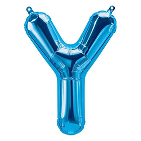 Bóng Chữ Màu Xanh Dương Metallic Blue Letter Foil Balloon 40cm BSO49