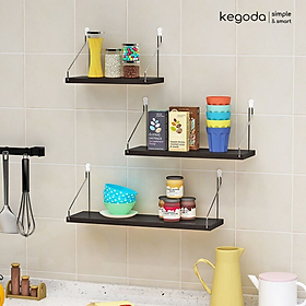 Mua Kệ Trang Trí Treo Tường Không Cần Khoan KEGODA Với Móc Treo Inox  Tặng Kèm Phụ Kiện Màu Đen