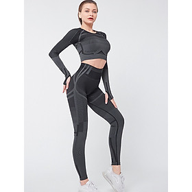 Bộ Quần ÁO DÀI TAY Tập GYM ,YOGA ,MẪU MỚI -Hàng Quảng Châu Cao Cấp